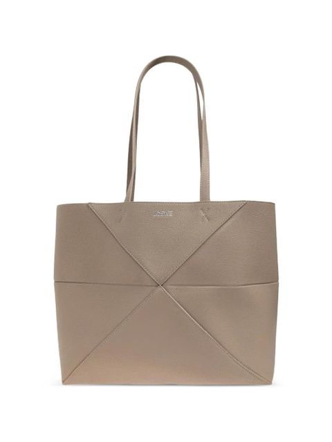 LOEWE medium Puzzle Fold tote bag - Neutrals - zdjęcie produktu nr 1