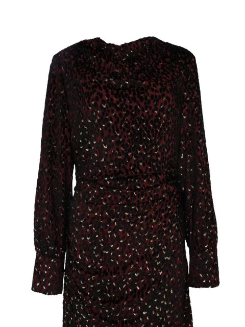 Simkhai Ashby draped midi dress - Red