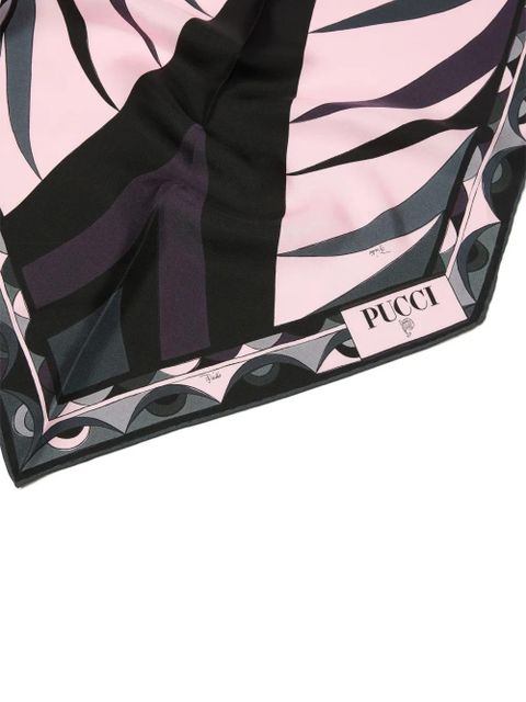 PUCCI graphic-print silk scarf - Grey - zdjęcie produktu nr 2