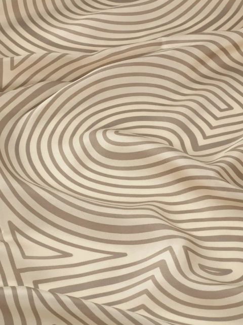 Tous chusta jedwabna TEXTIL damska kolor beżowy wzorzysta 2002200801