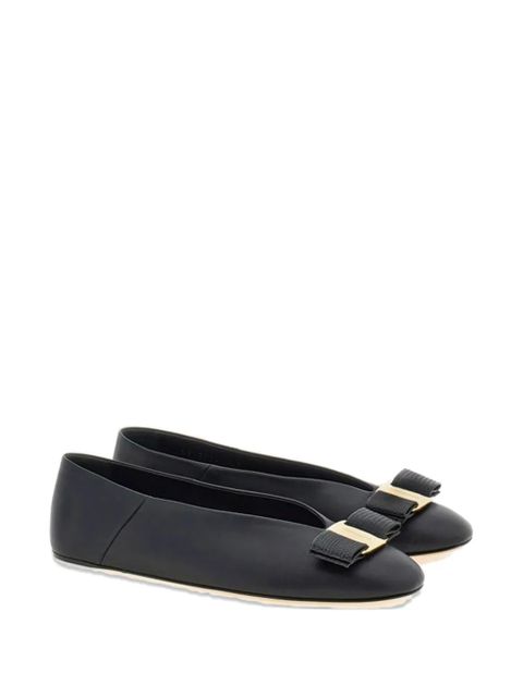Ferragamo Vara bow leather ballet flats - Black - zdjęcie produktu nr 2