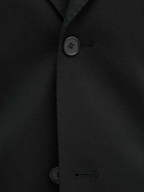 Filippa K marynarka z domieszką wełny kolor czarny jednorzędowa gładka 31533