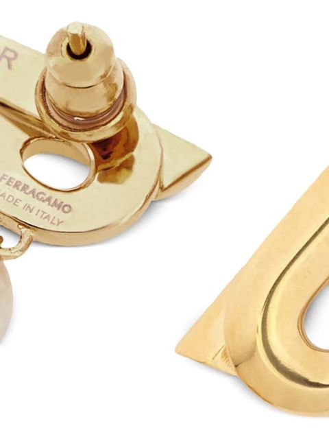 Ferragamo gancini pearl charm earrings - Gold - zdjęcie produktu nr 2