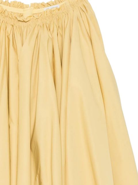 AMI Paris gathered midi skirt - Yellow