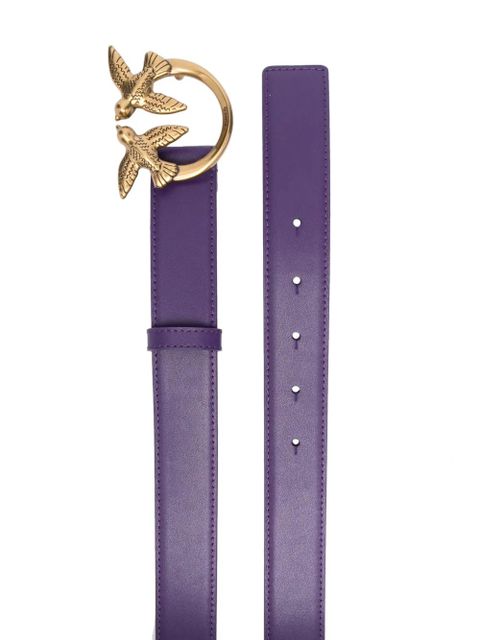 PINKO Love Birds-buckle leather belt - Purple - zdjęcie produktu nr 2