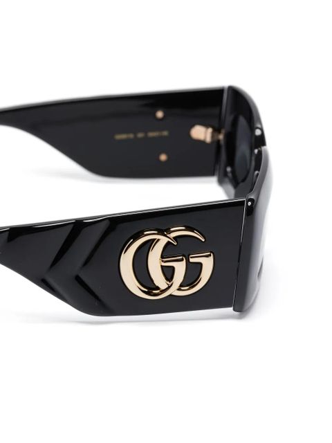 Gucci Eyewear rectangle-frame sunglasses - Black
