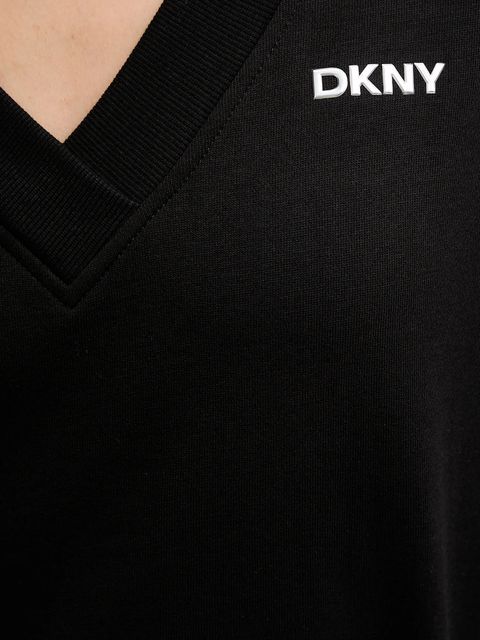 Dkny bluza damska kolor czarny z nadrukiem DP6T1644