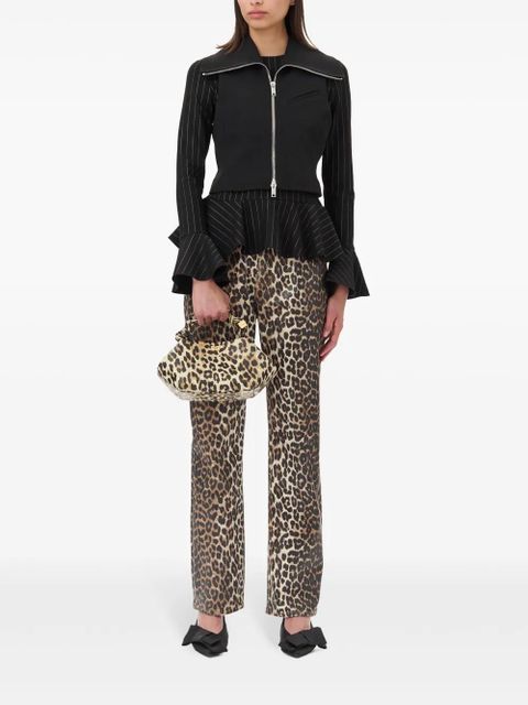 GANNI sleeveless zipped vest - Black