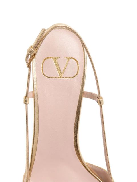Valentino Garavani VLogo Signature slingback pumps - Gold - zdjęcie produktu nr 2