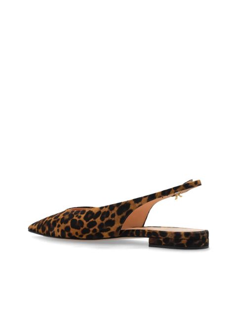 Gianvito Rossi leopard-print pointed sandals - Brown
