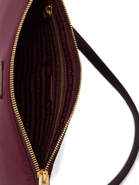 Prada small triangle-logo shoulder bag - Red