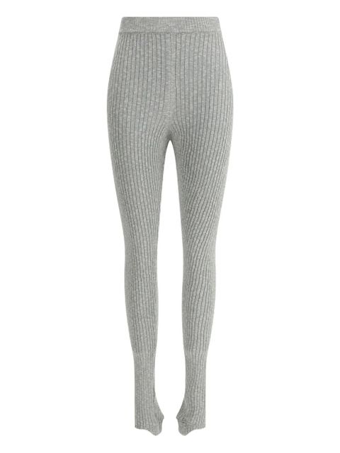 Magda Butrym ribbed split-hem trousers - Grey - zdjęcie produktu nr 1