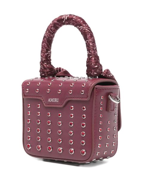 AMIRI studded logo mini bag - Purple - zdjęcie produktu nr 2