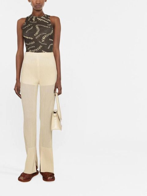 Nanushka high-waisted straight-leg trousers - Neutrals - zdjęcie produktu nr 2