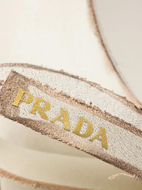 Prada bow slingback pumps - Neutrals