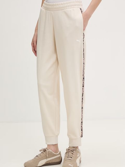 Puma spodnie dresowe damskie z bawełną Essential graphic animal - zdjęcie produktu nr 2