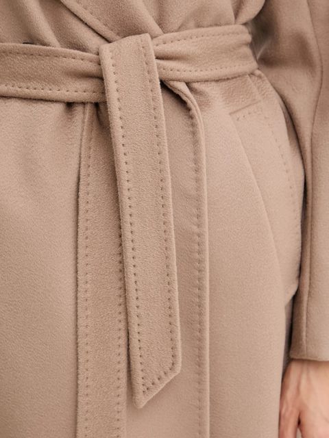 Weekend Max Mara płaszcz wełniany RESINA damski kolor brązowy przejściowy oversize 2525016031600