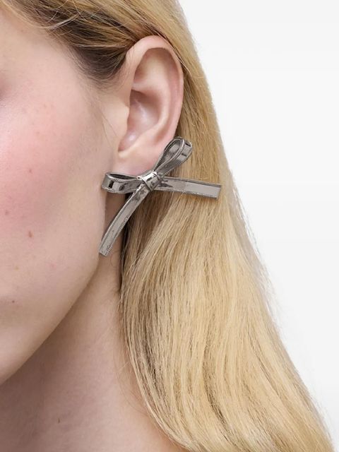 Marc Jacobs bow-shape earrings - Silver - zdjęcie produktu nr 2