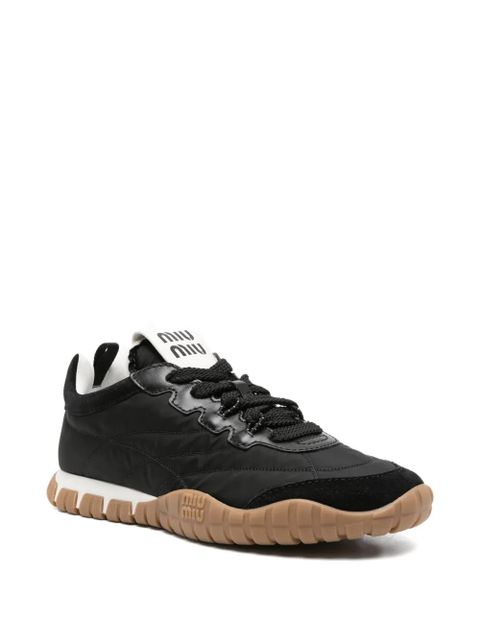 Miu Miu panelled sneakers - Black