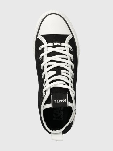 Karl Lagerfeld trampki KAMPUS MAX NFT damskie kolor czarny KL60444