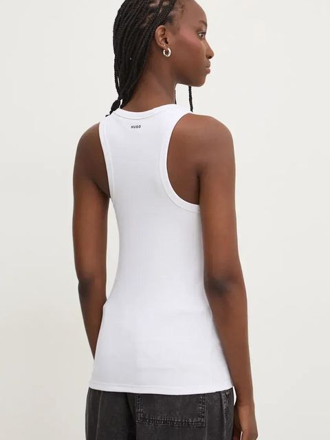 HUGO top damski kolor biały 50515651