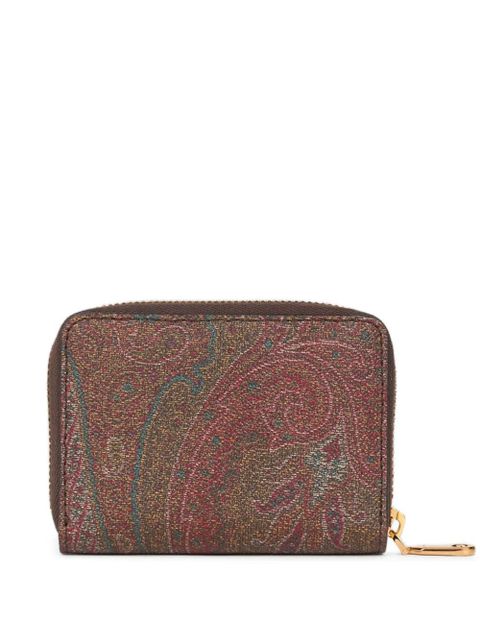 ETRO Arnica Pegaso-charm paisley wallet - Brown