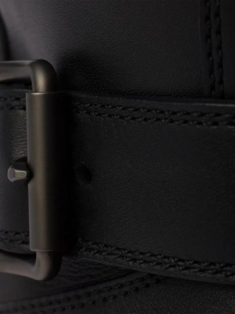 Prada buckle-fastening lug-sole boots - Black