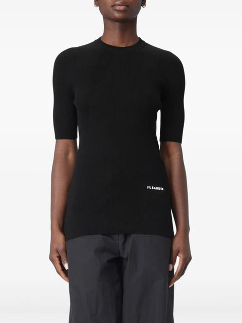 Jil Sander ribbed short-sleeve T-shirt - Black
