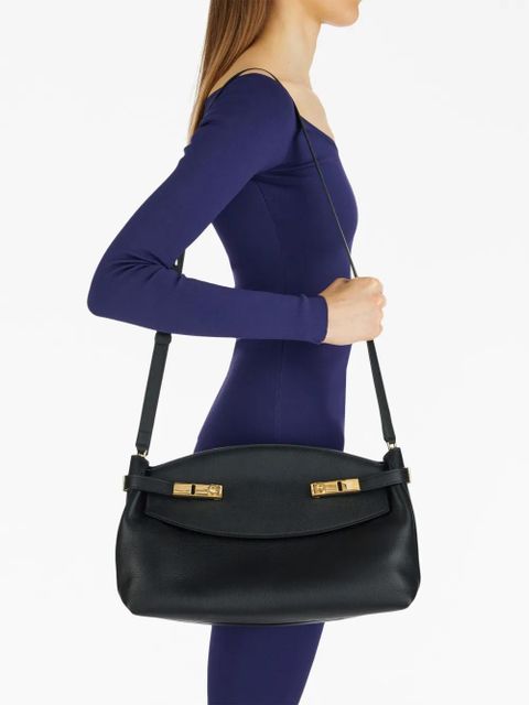 Ferragamo large pouch leather bag - Black - zdjęcie produktu nr 2