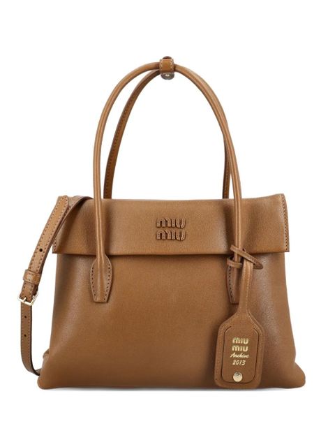 Miu Miu solitaire leather bag - Brown - zdjęcie produktu nr 1