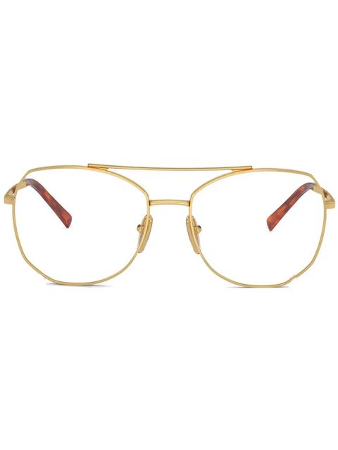 Prada Eyewear PR A58V glasses - Gold - zdjęcie produktu nr 1