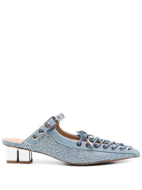 GANNI 35mm Oleatex mules - Blue - zdjęcie produktu nr 1