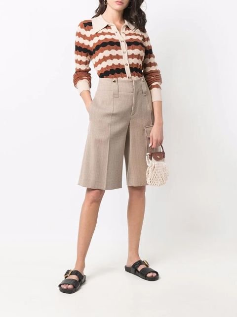 Longchamp Le Pliage Filet knitted mesh cross-body bag - Neutrals - zdjęcie produktu nr 2