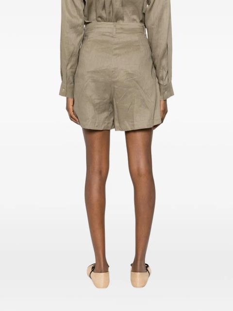 Eleh pleated shorts - Brown