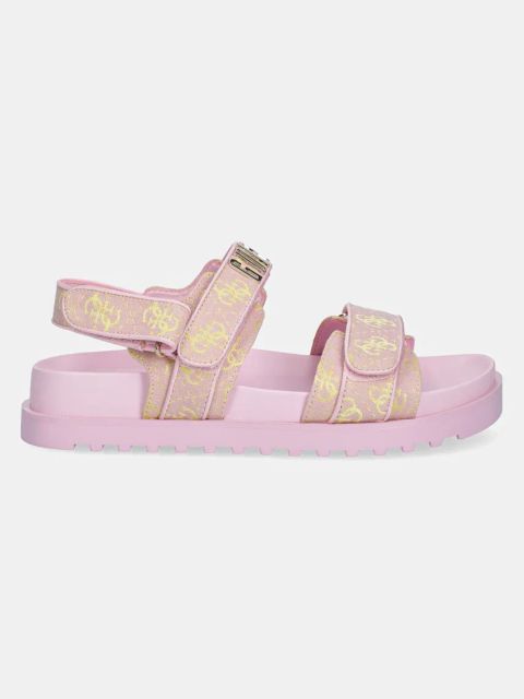 Guess sandały FADISON damskie kolor różowy FLJFDS FAL03