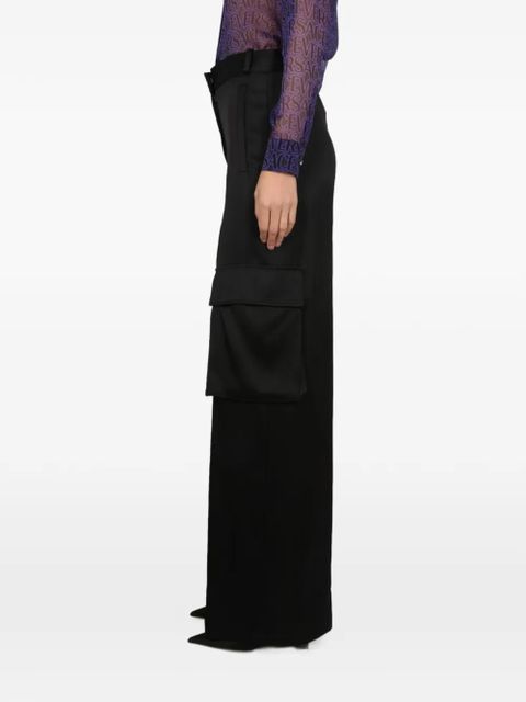 Versace cargo duchesse trousers - Black