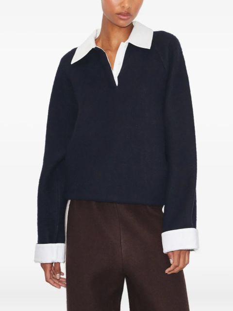 Tory Burch rugby polo top - Blue