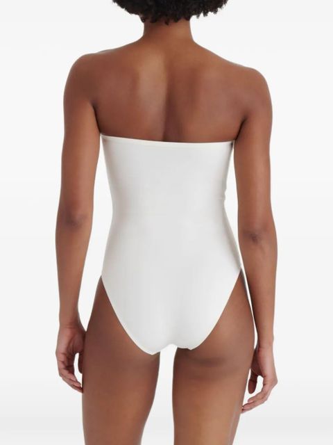 ERES Cassiopée ruched swimsuit - White