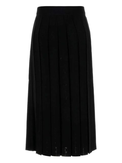 Tory Burch pleated midi skirt - Black - zdjęcie produktu nr 2