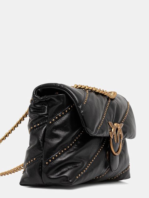 Pinko torebka skórzana kolor czarny 100038 A26T