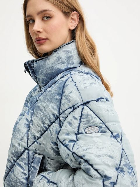 Diesel kurtka W-HISTEL kolor niebieski zimowa A19389.0LKCP