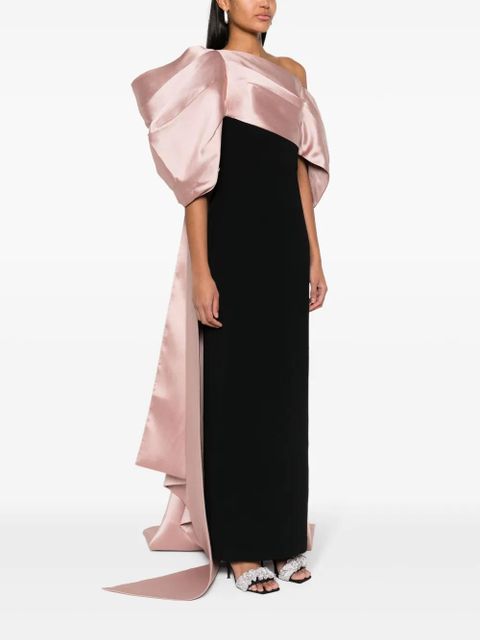 Solace London Raye off-shoulder maxi dress - Black