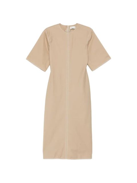 AMI Paris topstitch dress - Neutrals - zdjęcie produktu nr 1