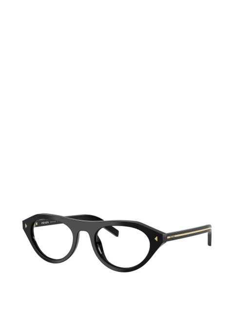 Prada Eyewear round-frames glasses - Black - zdjęcie produktu nr 2