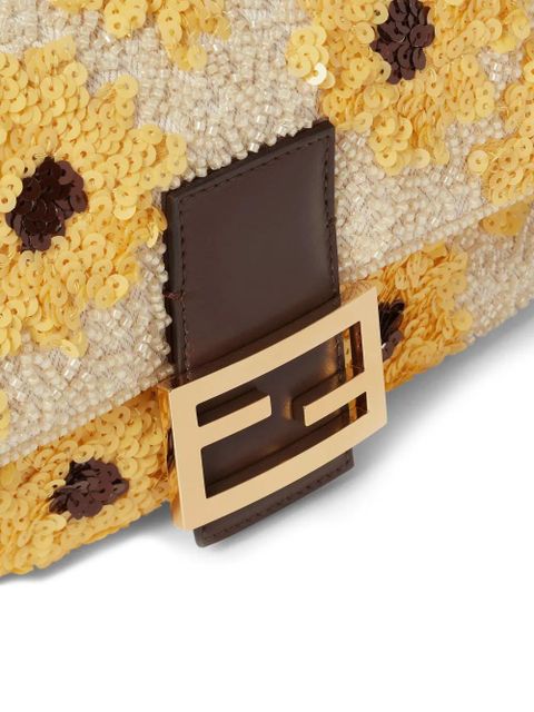 FENDI floral shoulder bag - Neutrals