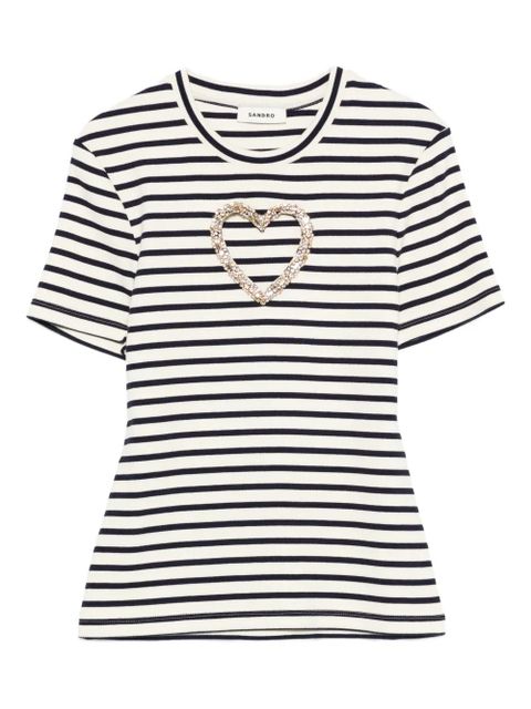 SANDRO striped T-shirt - Neutrals - zdjęcie produktu nr 1
