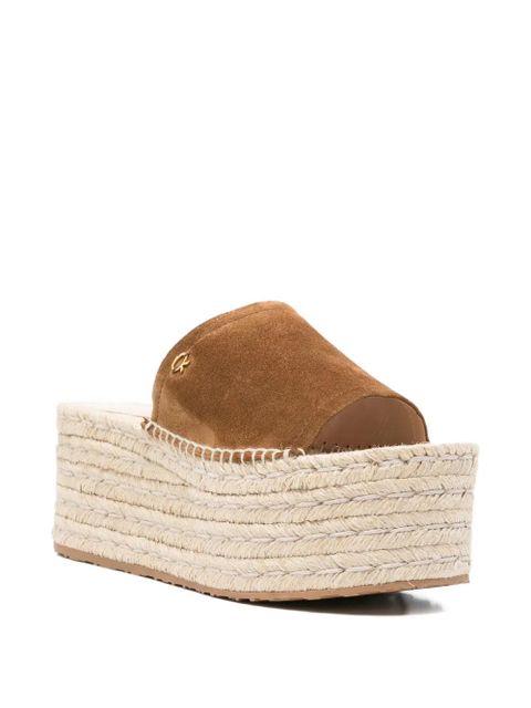Gianvito Rossi suede heeled espadrilles - Brown - zdjęcie produktu nr 2
