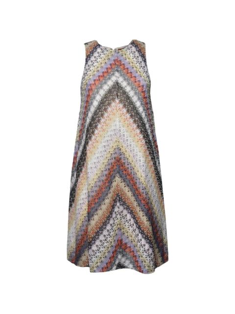 Missoni chevron sleeveless dress - Neutrals - zdjęcie produktu nr 1