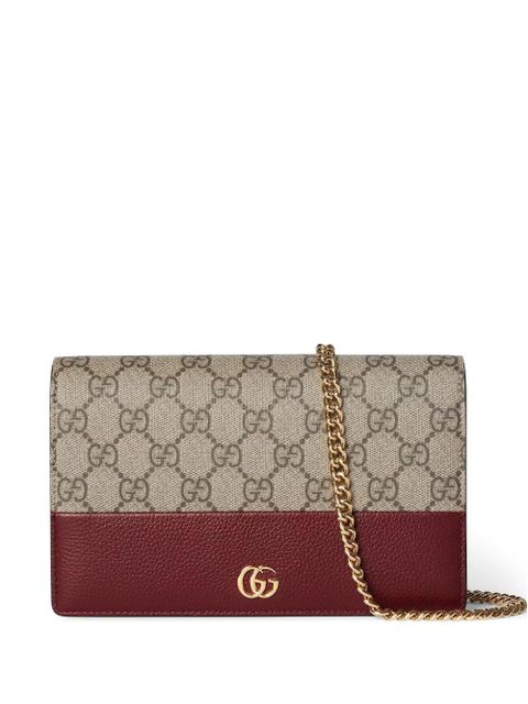 Gucci GG Marmont two-tone chain wallet - Neutrals - zdjęcie produktu nr 1