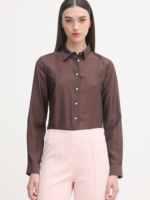 United Colors of Benetton koszula damska z lyocellem - zdjęcie produktu nr 2